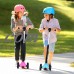 Kids Children 3 wheels T Kick Scooter With Light up Wheels Adjustable Height Gifts for Christmas HFON   